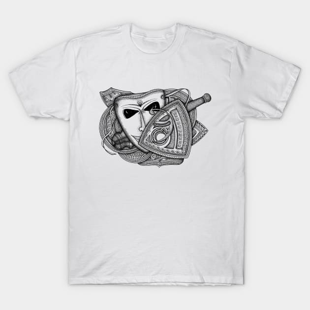 Mask T-Shirt by StudioGrafiikka